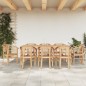 vidaXL 9-tlg. Garten-Essgruppe Massivholz Teak vidaXL 9-tlg. Garten-Essgruppe Massivholz Teak