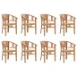 vidaXL 9-tlg. Garten-Essgruppe Massivholz Teak vidaXL 9-tlg. Garten-Essgruppe Massivholz Teak