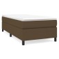 vidaXL Boxspringbett mit Matratze Dunkelbraun 80x200 cm Stoff vidaXL Boxspringbett mit Matratze Dunkelbraun 80x200 cm Stoff