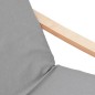 vidaXL Relaxsessel mit Hocker Hellgrau Stoff vidaXL Relaxsessel mit Hocker Hellgrau Stoff