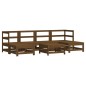 vidaXL 7-tlg. Garten-Lounge-Set mit Kissen Honigbraun Massivholz vidaXL 7-tlg. Garten-Lounge-Set mit Kissen Honigbraun Massivholz
