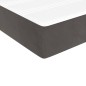 vidaXL Boxspringbett mit Matratze Dunkelgrau 90x200 cm Samt vidaXL Boxspringbett mit Matratze Dunkelgrau 90x200 cm Samt