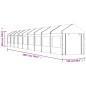 vidaXL Pavillon mit Dach Weiß 20,07x2,28x2,69 m Polyethylen vidaXL Pavillon mit Dach Weiß 20,07x2,28x2,69 m Polyethylen
