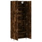 Highboard Räuchereiche 69,5x34x180 cm Holzwerkstoff Highboard Räuchereiche 69,5x34x180 cm Holzwerkstoff