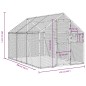 vidaXL Voliere Silbern 1,79x3x1,85 m Aluminium vidaXL Voliere Silbern 1,79x3x1,85 m Aluminium