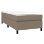 vidaXL Boxspringbett mit Matratze Taupe 80x200 cm Stoff vidaXL Boxspringbett mit Matratze Taupe 80x200 cm Stoff