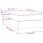 vidaXL Boxspringbett mit Matratze Taupe 80x200 cm Stoff vidaXL Boxspringbett mit Matratze Taupe 80x200 cm Stoff