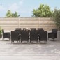 vidaXL 11-tlg. Garten-Essgruppe mit Kissen Schwarz Poly Rattan vidaXL 11-tlg. Garten-Essgruppe mit Kissen Schwarz Poly Rattan