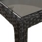 vidaXL 11-tlg. Garten-Essgruppe mit Kissen Schwarz Poly Rattan vidaXL 11-tlg. Garten-Essgruppe mit Kissen Schwarz Poly Rattan