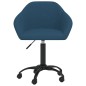vidaXL Esszimmerstühle Drehbar 2 Stk. Blau Samt vidaXL Esszimmerstühle Drehbar 2 Stk. Blau Samt