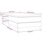 vidaXL Boxspringbett mit Matratze Dunkelbraun 100x200 cm Stoff vidaXL Boxspringbett mit Matratze Dunkelbraun 100x200 cm Stoff