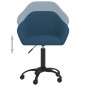 vidaXL Esszimmerstühle Drehbar 2 Stk. Blau Samt vidaXL Esszimmerstühle Drehbar 2 Stk. Blau Samt