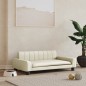 vidaXL Hundebett Creme 90x53x30 cm Kunstleder vidaXL Hundebett Creme 90x53x30 cm Kunstleder
