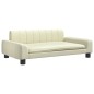 vidaXL Hundebett Creme 90x53x30 cm Kunstleder vidaXL Hundebett Creme 90x53x30 cm Kunstleder