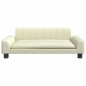 vidaXL Hundebett Creme 90x53x30 cm Kunstleder vidaXL Hundebett Creme 90x53x30 cm Kunstleder