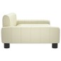 vidaXL Hundebett Creme 90x53x30 cm Kunstleder vidaXL Hundebett Creme 90x53x30 cm Kunstleder