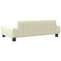 vidaXL Hundebett Creme 90x53x30 cm Kunstleder vidaXL Hundebett Creme 90x53x30 cm Kunstleder