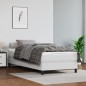 vidaXL Boxspringbett mit Matratze Weiß 90x200 cm Kunstleder vidaXL Boxspringbett mit Matratze Weiß 90x200 cm Kunstleder