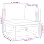 vidaXL 7-tlg. Garten-Lounge-Set mit Grünen Kissen Massivholz vidaXL 7-tlg. Garten-Lounge-Set mit Grünen Kissen Massivholz