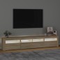 vidaXL TV-Schrank mit LED-Leuchten Sonoma-Eiche 210x35x40 cm vidaXL TV-Schrank mit LED-Leuchten Sonoma-Eiche 210x35x40 cm