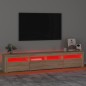 vidaXL TV-Schrank mit LED-Leuchten Sonoma-Eiche 210x35x40 cm vidaXL TV-Schrank mit LED-Leuchten Sonoma-Eiche 210x35x40 cm