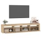 vidaXL TV-Schrank mit LED-Leuchten Sonoma-Eiche 210x35x40 cm vidaXL TV-Schrank mit LED-Leuchten Sonoma-Eiche 210x35x40 cm
