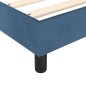 vidaXL Boxspringbett mit Matratze Dunkelblau 140x200 cm Samt vidaXL Boxspringbett mit Matratze Dunkelblau 140x200 cm Samt