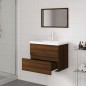 vidaXL Badmöbel-Set Braun Eichen-Optik Holzwerkstoff vidaXL Badmöbel-Set Braun Eichen-Optik Holzwerkstoff