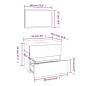 vidaXL Badmöbel-Set Braun Eichen-Optik Holzwerkstoff vidaXL Badmöbel-Set Braun Eichen-Optik Holzwerkstoff