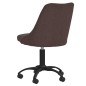 Esszimmerstühle 2 Stk. Drehbar Dunkelbraun Stoff Esszimmerstühle 2 Stk. Drehbar Dunkelbraun Stoff