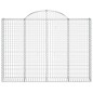 vidaXL Gabionen mit Hochbogen 8 Stk. 200x30x140/160cm Verzinktes Eisen vidaXL Gabionen mit Hochbogen 8 Stk. 200x30x140/160cm Verzinktes Eisen