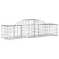 vidaXL Gabionen mit Hochbogen 8 Stk. 200x50x40/60 cm Verzinktes Eisen vidaXL Gabionen mit Hochbogen 8 Stk. 200x50x40/60 cm Verzinktes Eisen