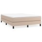 vidaXL Boxspringbett Matratze Cappuccino-Braun 140x200cm Kunstleder vidaXL Boxspringbett Matratze Cappuccino-Braun 140x200cm Kunstleder