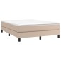 vidaXL Boxspringbett Matratze Cappuccino-Braun 140x200cm Kunstleder vidaXL Boxspringbett Matratze Cappuccino-Braun 140x200cm Kunstleder