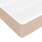 vidaXL Boxspringbett Matratze Cappuccino-Braun 140x200cm Kunstleder vidaXL Boxspringbett Matratze Cappuccino-Braun 140x200cm Kunstleder