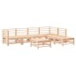 vidaXL 7-tlg. Garten-Lounge-Set mit Kissen Massivholz vidaXL 7-tlg. Garten-Lounge-Set mit Kissen Massivholz