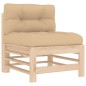 vidaXL 7-tlg. Garten-Lounge-Set mit Kissen Massivholz vidaXL 7-tlg. Garten-Lounge-Set mit Kissen Massivholz