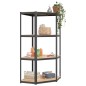 vidaXL Regale mit 4 Böden 5 Stk. Anthrazit Stahl & Holzwerkstoff vidaXL Regale mit 4 Böden 5 Stk. Anthrazit Stahl & Holzwerkstoff