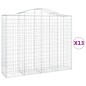 vidaXL Gabionen mit Hochbogen 13Stk. 200x50x160/180cm Verzinktes Eisen vidaXL Gabionen mit Hochbogen 13Stk. 200x50x160/180cm Verzinktes Eisen