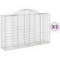 vidaXL Gabionen mit Hochbogen 5 Stk. 200x50x120/140cm Verzinktes Eisen vidaXL Gabionen mit Hochbogen 5 Stk. 200x50x120/140cm Verzinktes Eisen