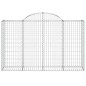 vidaXL Gabionen mit Hochbogen 5 Stk. 200x50x120/140cm Verzinktes Eisen vidaXL Gabionen mit Hochbogen 5 Stk. 200x50x120/140cm Verzinktes Eisen