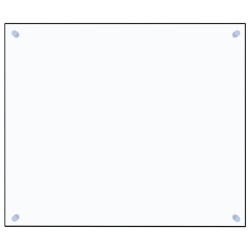 vidaXL Küchenrückwand Transparent 70x60 cm Hartglas