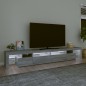 vidaXL TV-Schrank mit LED-Leuchten Grau Sonoma 260x36,5x40 cm vidaXL TV-Schrank mit LED-Leuchten Grau Sonoma 260x36,5x40 cm