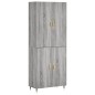 vidaXL Highboard Grau Sonoma 69,5x34x180 cm Holzwerkstoff vidaXL Highboard Grau Sonoma 69,5x34x180 cm Holzwerkstoff