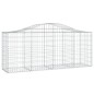 vidaXL Gabionen mit Hochbogen 30 Stk. 200x50x80/100cm Verzinktes Eisen vidaXL Gabionen mit Hochbogen 30 Stk. 200x50x80/100cm Verzinktes Eisen