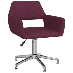 Esszimmerstühle 2 Stk. Drehbar Lila Stoff