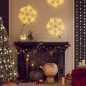 vidaXL LED-Schneeflocken 2 Stk. Warmweiß 38x37 cm vidaXL LED-Schneeflocken 2 Stk. Warmweiß 38x37 cm