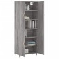 vidaXL Highboard Grau Sonoma 69,5x34x180 cm Holzwerkstoff vidaXL Highboard Grau Sonoma 69,5x34x180 cm Holzwerkstoff