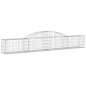 vidaXL Gabionen mit Hochbogen 2 Stk. 300x30x40/60 cm Verzinktes Eisen vidaXL Gabionen mit Hochbogen 2 Stk. 300x30x40/60 cm Verzinktes Eisen