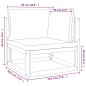 vidaXL 6-tlg. Garten-Lounge-Set mit Hellgrauen Kissen Massivholz vidaXL 6-tlg. Garten-Lounge-Set mit Hellgrauen Kissen Massivholz